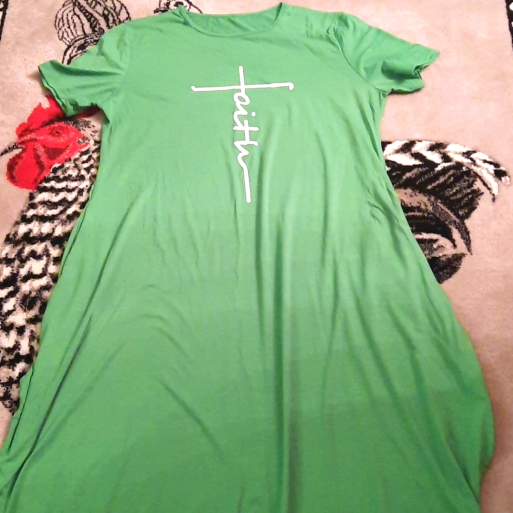 Faith dress m/l green